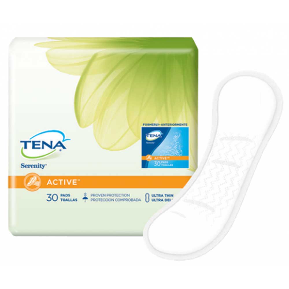  Tena Intimates Ultra Thin Light Incontinence/Bladder Control  Pads for Women, Regular Length, 30 Count : Health & Household