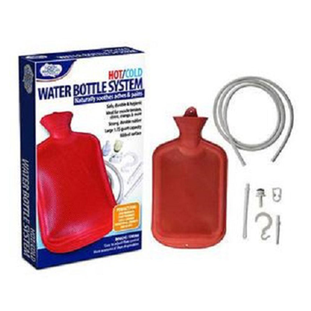 Rubber Hot Water Bottle Heat Therapy 1L Relaxing N6W4 C7F4